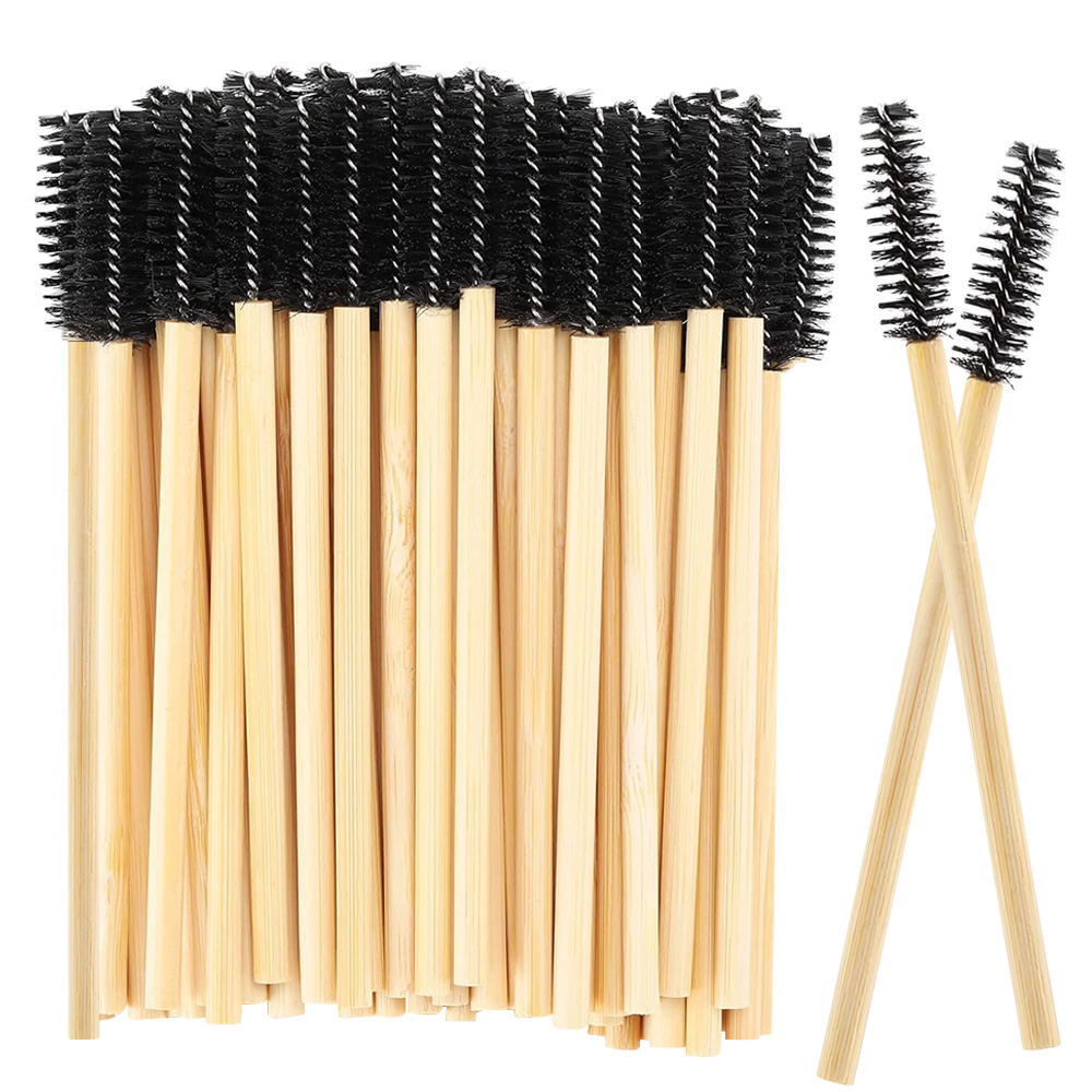 Eyelash Extension London - 50/100개 대나무 손잡이 속눈썹 브러쉬 마스카라