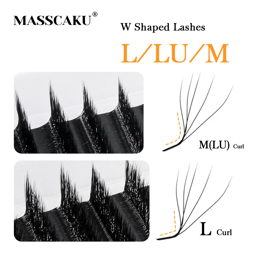 Eyelash Extension Human Hair - 마스카쿠 L LU M 컬 YY/W
