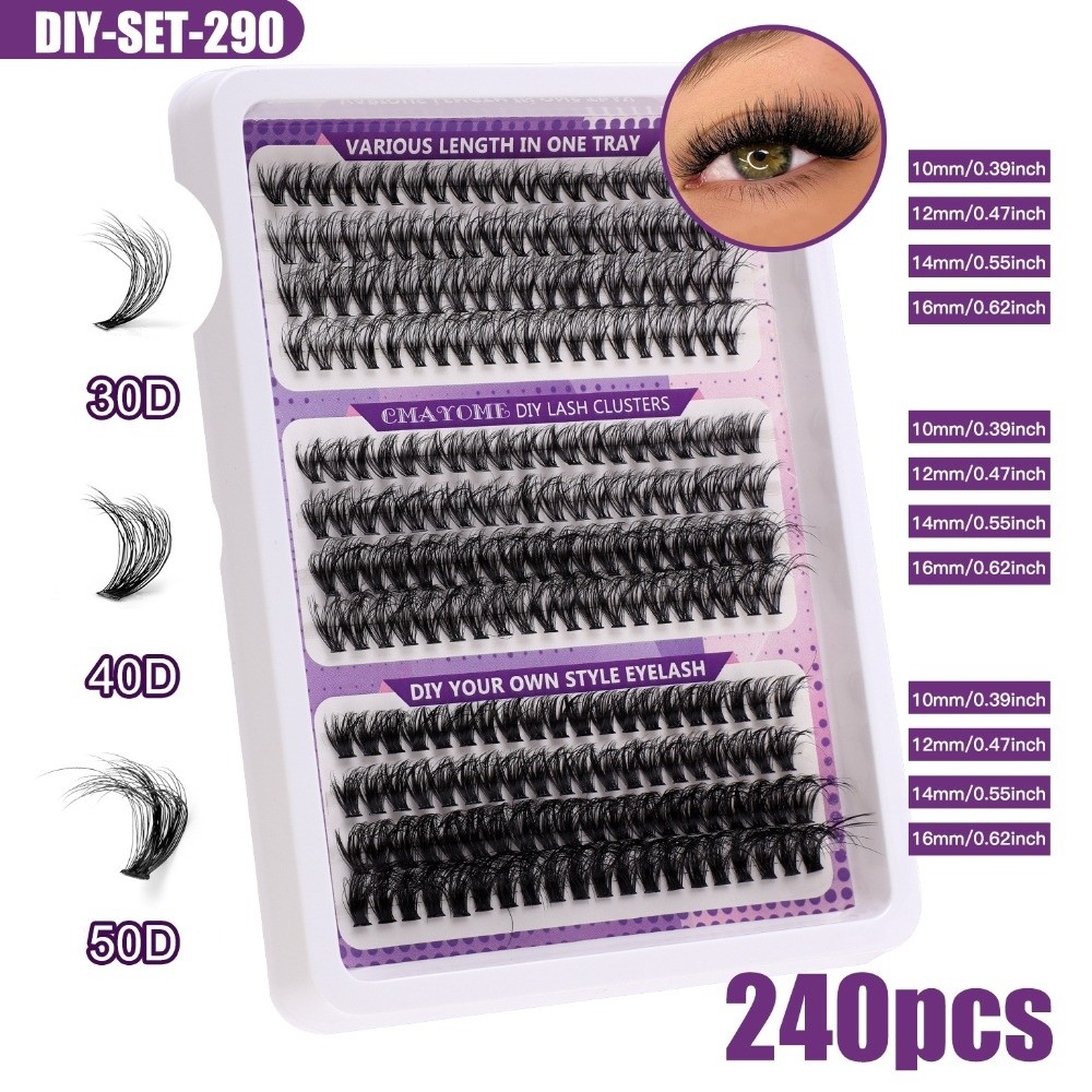Eyelash Extension Natural Look - 내추럴 룩 인조 속눈썹 위스피 스타일