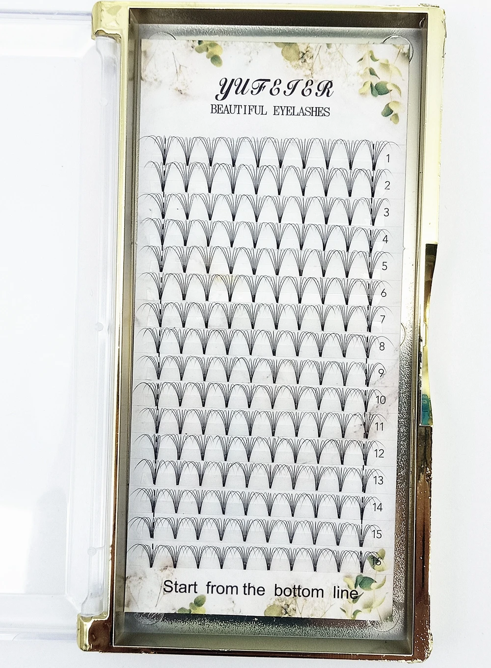 Eyelash Extension Russian - HBZGTLAD 16라인 프리메이드 볼륨 팬 5D-20D