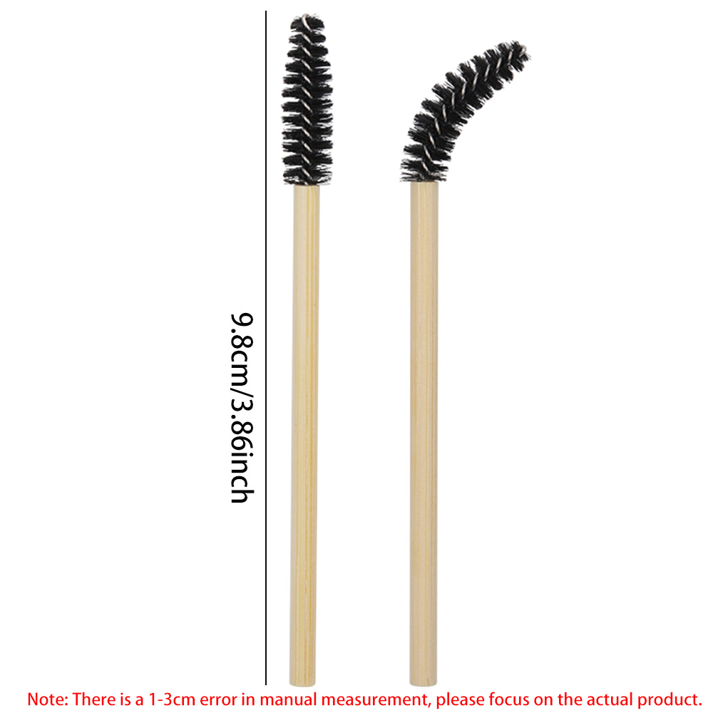 50/100개 대나무 손잡이 속눈썹 브러쉬 마스카라 완 - Eyelash Extension London 리뷰 및 가격