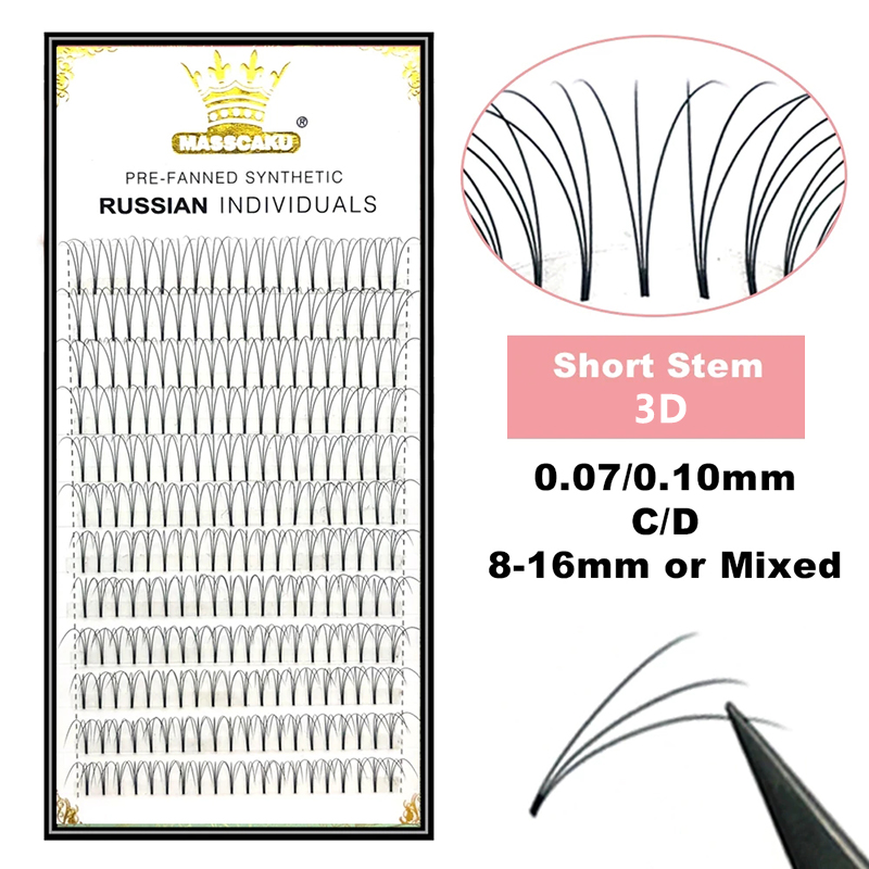 MASSCAKU Premade 러시아어 볼륨 짧은 줄기 - Eyelash Extension Russian 리뷰 및 가격