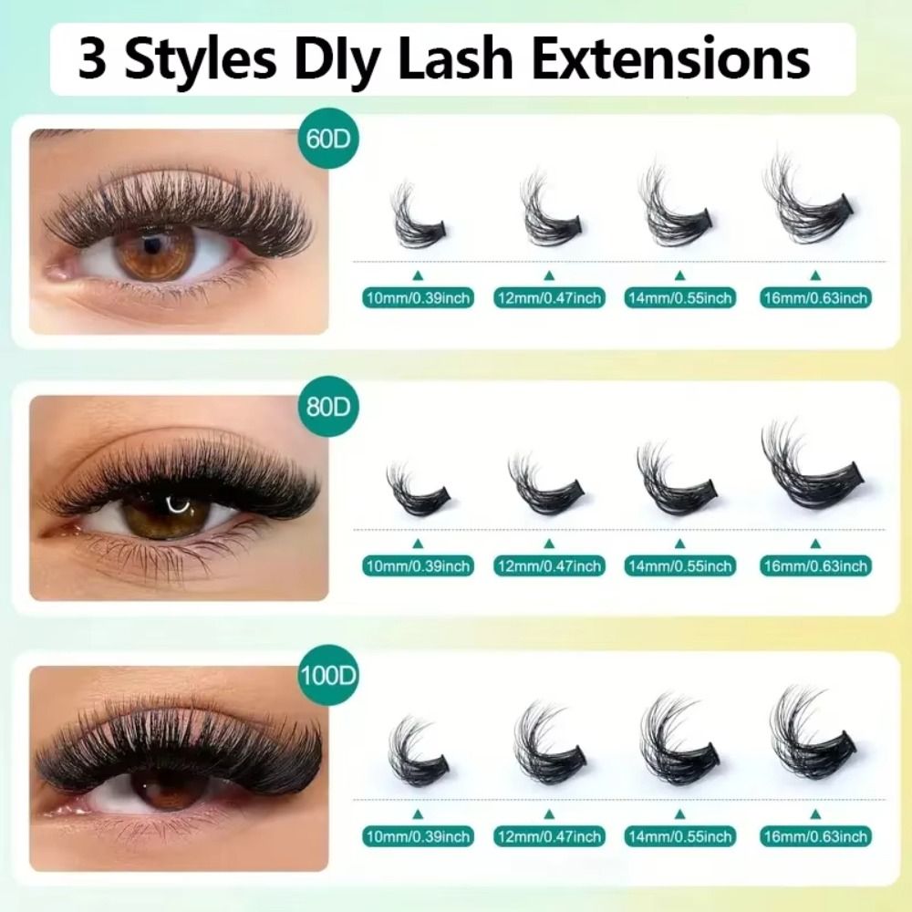 내추럴 룩 인조 속눈썹 본드 앤 씰 클러스터 디자인 D - Eyelash Extension Natural Look 리뷰 및 가격