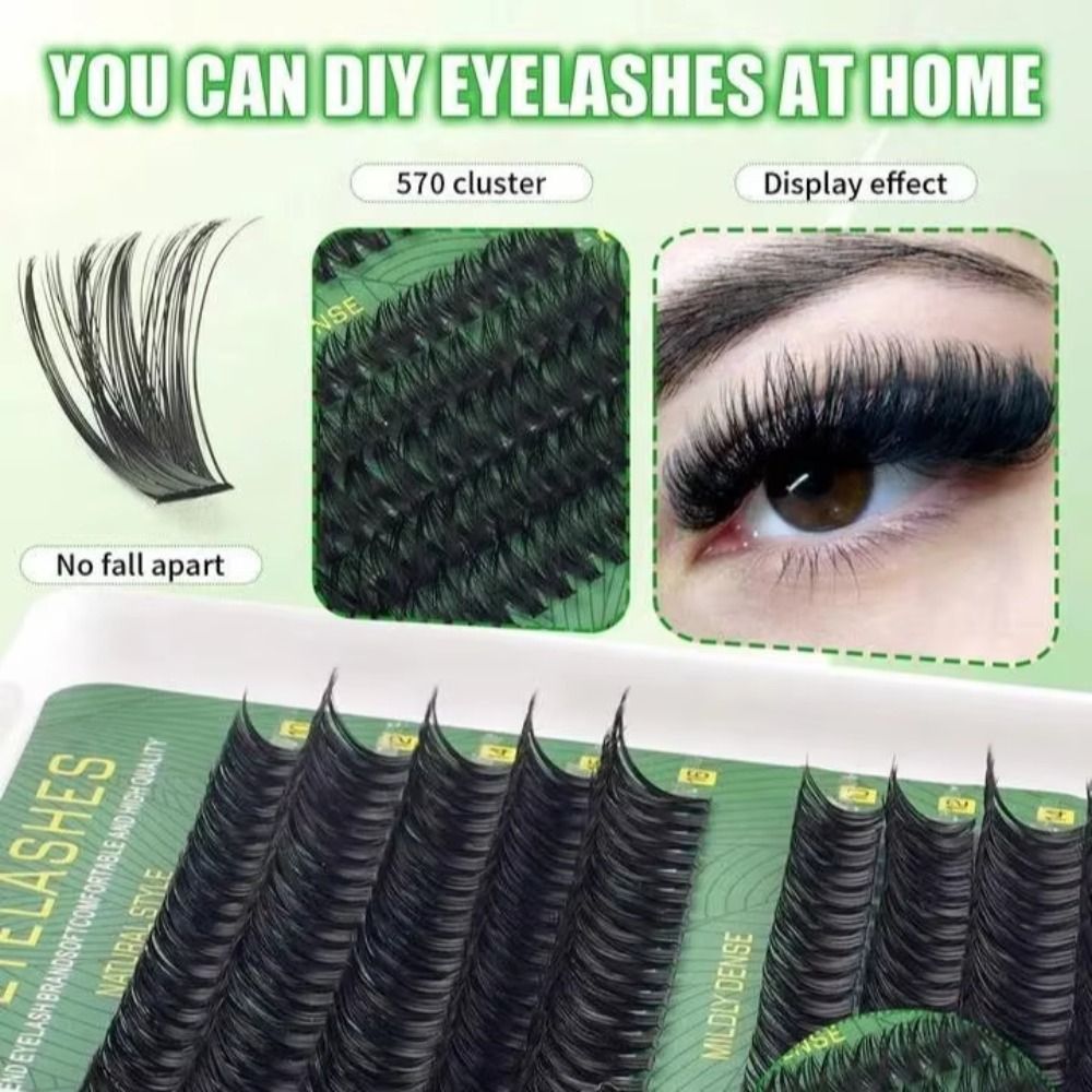 내추럴 룩 인조 속눈썹 본드 앤 씰 클러스터 디자인 D - Eyelash Extension Natural Look 리뷰 및 가격