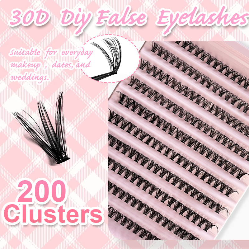 개별 속눈썹 속눈썹 클러스터 8-16mm 200개 자연 - Eyelash Extension For Asian Eyes 리뷰 및 가격