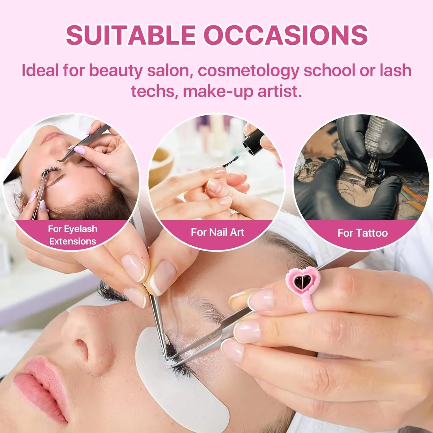 100개들이 대량 판매용 일회용 속눈썹 접착제 팬 컵  - Eyelash Extension Look 리뷰 및 가격
