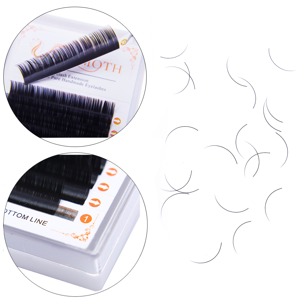 DOSMOTH 10 상자 16 행 7-16mm 밍크 속 - Eyelash Extension Human Hair 리뷰 및 가격