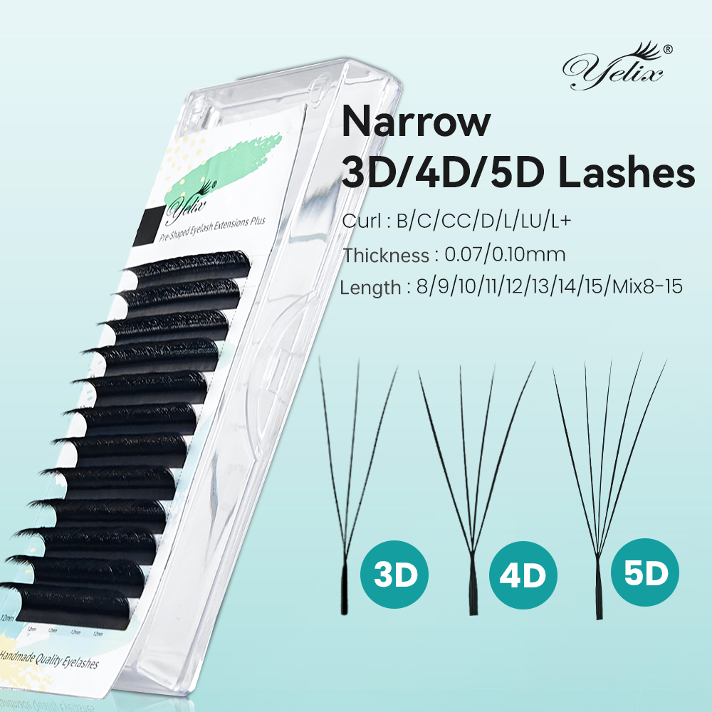 옐릭스(Yelix)의 좁은 간격 3D, 4D, 5D 프 - Eyelash Extension For Asian Eyes 리뷰 및 가격