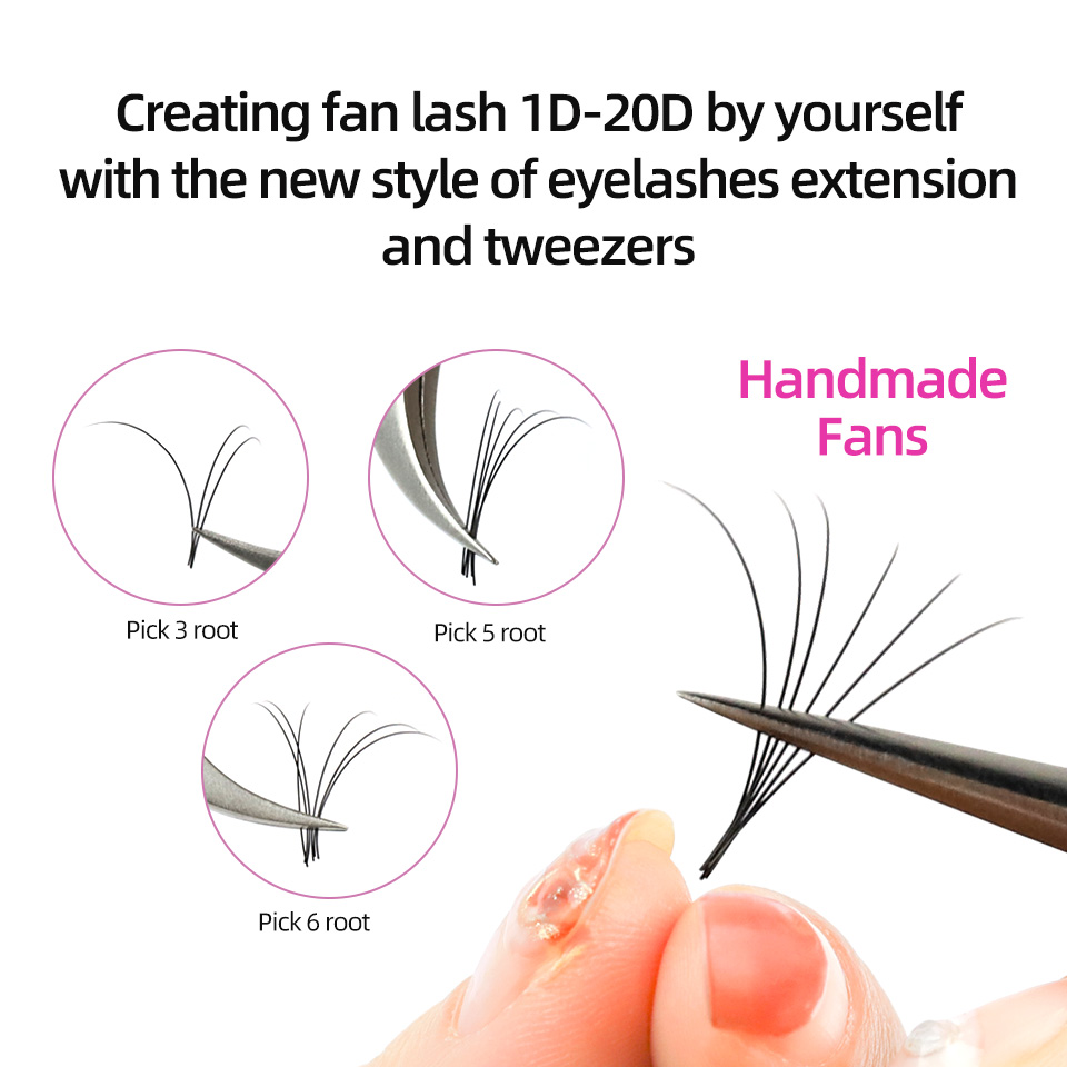 RUJADE 5 사례 / 대량 인조 속눈썹 연장 블랙  - Eyelash Extension Russian 리뷰 및 가격